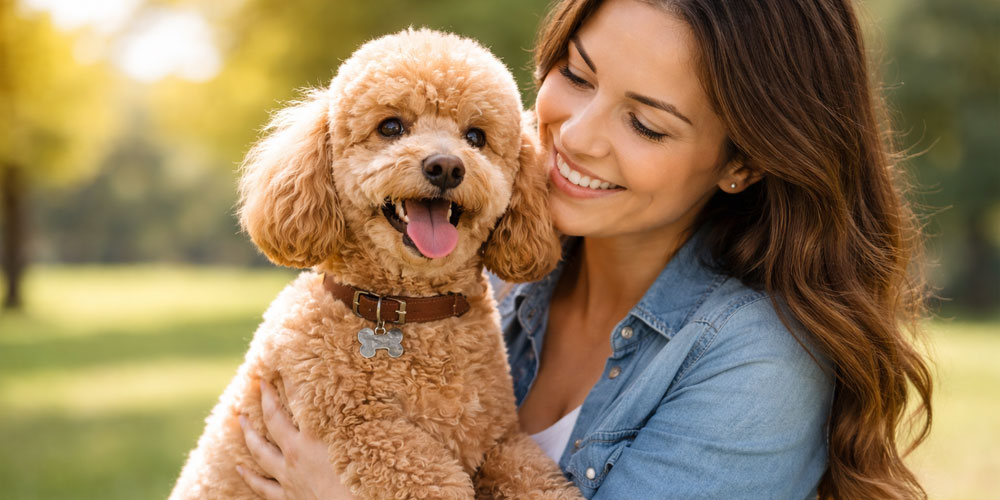 Chien jouant dans un parc
